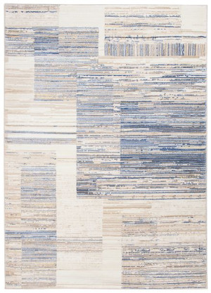 Dywan nowoczesny G498M WHITE/DARK BLUE ASTHANE 0.80x1.50