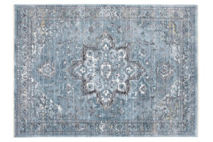 Dywan nowoczesny 3087A D.GRAY / D.BLUE MYSTIC 0.70x1.40