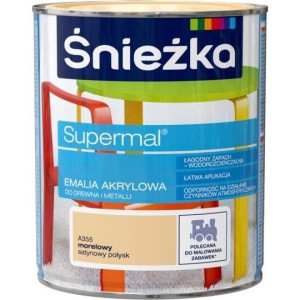 Śnieżka Emalia Akryl SUPERMAL 0,8l MORELOWY A355