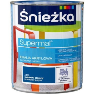 Śnieżka Emalia Akryl SUPERMAL 0,8 C.NIEBIESKI A430