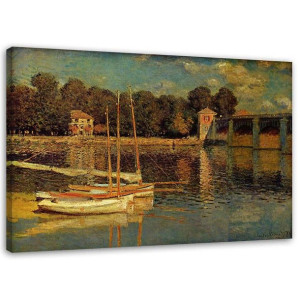 OBRAZ NA PŁÓTNIE REPRODUKCJA Most w Argenteuil C.Monet 90x60
