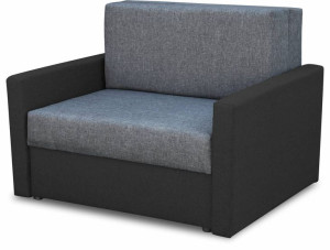 Sofa Fotel Amerykanka Rozkładana Tedi 1 D21 Czarny Grafit