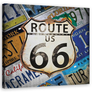 Obraz Na Płótnie Młodzieżowego Route 66 Usa 40x40