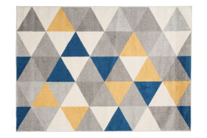 Dywan nowoczesny C940B DARK_GRAY/NAVY LAZUR 1.60x2.20