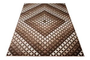 Dywan nowoczesny H017A BROWN TANGO BOU 0.80x1.50