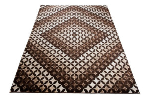 Dywan nowoczesny H017A DARK BROWN TANGO BOU 1.20x1.70
