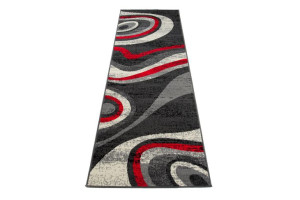 Dywan nowoczesny D317A DARK GRAY CHEAP PP CRM 1.00x2.50