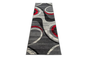 Dywan nowoczesny F844B GRAY CHEAP PP CRM 1.00x2.50