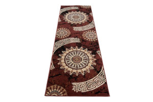 Dywan nowoczesny K870A BROWN CHEAP PP BGX 1.00x2.50