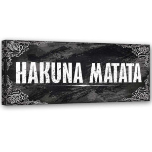 OBRAZ NA PŁÓTNIE Król Lew Hakuna Matata 120x40