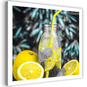 OBRAZ NA PŁÓTNIE Napój Drink Cytrynowy 30x30