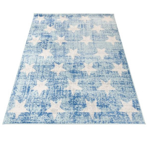 Dywan Dziecięcy H332A WHITE/TURQUOIS HAPPY FBA 1.60x2.20