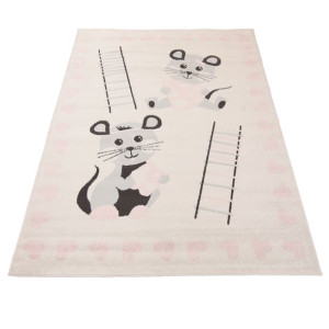 Dywan Dziecięcy H320A WHITE/ROSE HAPPY FBA 1.40x2.00