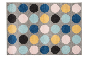 Dywan nowoczesny C937C DARK_GRAY/ROSE LAZUR 1.80x2.60