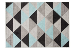 Dywan nowoczesny C945M GRAY/TURQUOIS LAZUR 1.80x2.60