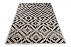 Dywan Sznurkowy 20147 Silver / Black 1.60x2.30