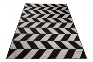 Dywan Sznurkowy 20383 Black / Silver 1.60x2.30