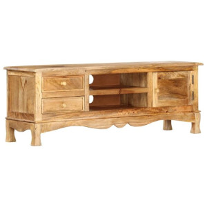 Szafka pod telewizor, 120 x 30 x 42 cm, lite drewno mango