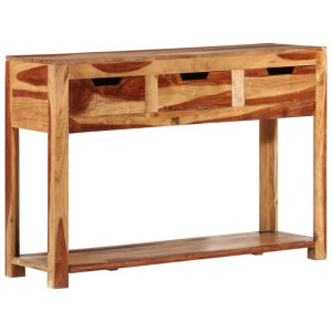 Stolik konsolowy, 110x35x75 cm, lite drewno akacjowe