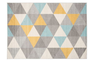 Dywan nowoczesny C940M DARK_GRAY/TURQUOIS LAZUR 2.00x2.90