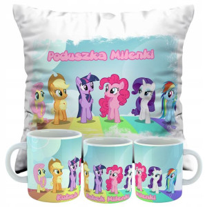 Zestaw Poduszka + Kubek My Little Pony + Imię
