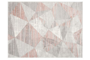 Dywan nowoczesny E455A LIGHT GRAY/DARK PINK ASTHANE 1.40x2.00