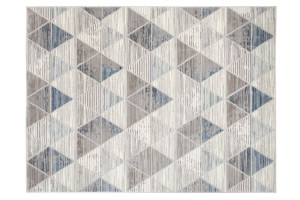 Dywan nowoczesny E460A LIGHT GRAY/DARK BLUE ASTHANE 1.60x2.20