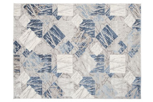Dywan nowoczesny E464A LIGHT GRAY/DARK BLUE ASTHANE 1.80x2.50