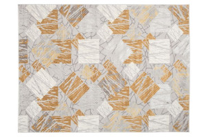 Dywan nowoczesny E464A LIGHT GRAY/DARK YELLOW ASTHANE 1.40x2.00