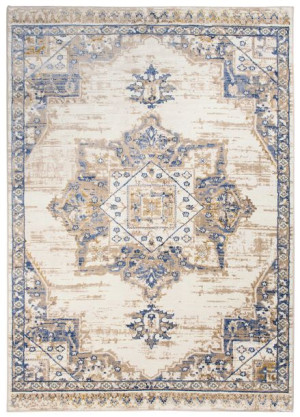 Dywan nowoczesny G538M WHITE/DARK BLUE ASTHANE 1.40x2.00