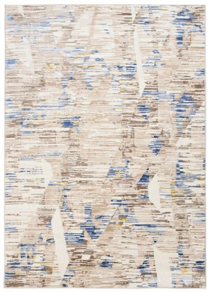Dywan nowoczesny D698M WHITE/DARK BLUE ASTHANE 1.60x2.20
