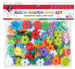 Klocki małych geniuszy - Kwiatki, 140 elementów (109503)