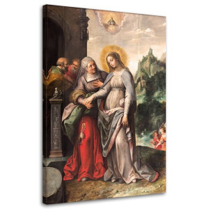 OBRAZ NA PŁÓTNIE RELIGIJNY Nawiedzenie św. Elżbiety 80x120