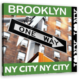 OBRAZ NA PŁÓTNIE Nowy Jork Brooklyn 30x30