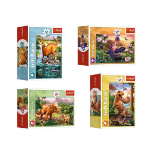 Puzzle Mini 54el Niesamowite dinozaury 4 wzory