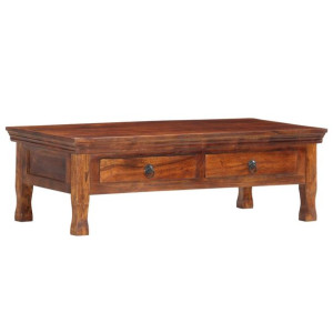 Stolik kawowy, 110 x 55 x 35 cm, lite drewno akacjowe