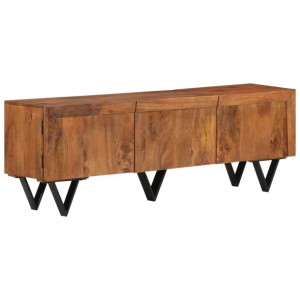 Szafka pod TV, 140x30x46 cm, lite drewno mango