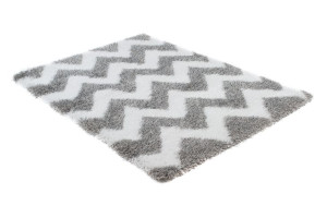 Dywan shaggy 5446A WHITE / L.GREY 42 OPTIMAL 2.00x3.00