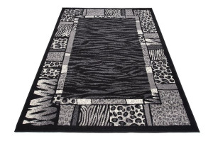 Dywan nowoczesny J316B BLACK CHEAP PP CRM 3.00x4.00
