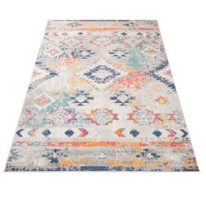 Dywan nowoczesny G003A WHITE/ DARK BLUE DENVER FAA 3.00x4.00