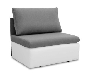 Sofa Fotel Amerykanka Rozkładana Z Funkcją Spania Toledo Szary Biały