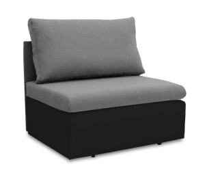 Sofa Fotel Amerykanka Rozkładana Z Funkcją Spania Toledo Szary Czarny