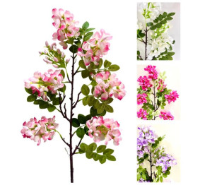 Wisteria glicynia gałązka wisterii zwis kwiatowy złotokap 90cm jasny róż