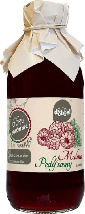 Syrop malina i pędy sosny z aronią naturalny 330 ml - A To Dobre