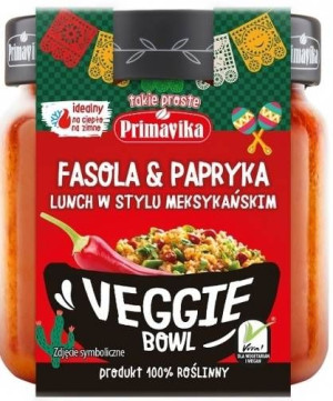 Fasola i Papryka lunch w stylu meksykańskim - Veggie Bowl 180 g - Primavika