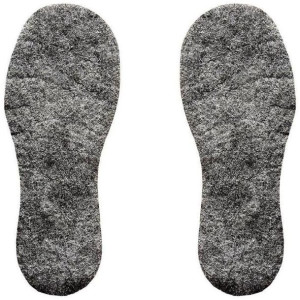 G11-54 Szare Ciepłe Filcowe Wkładki Do Obuwia Dziecięcego Wyściółki 20 Cm