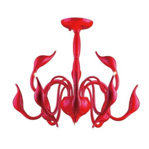 Lampa wisząca SWAN MX8098-12A RED - Italux