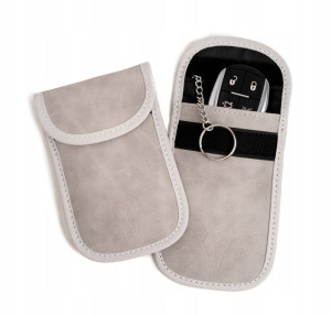 2x POKROWIEC na kluczyk Keyless ETUI Blokada Szary