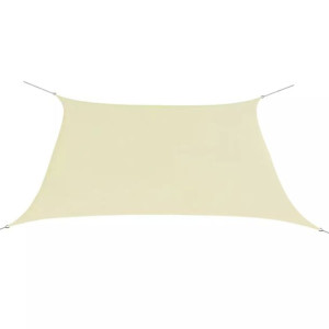Kwadratowy żagiel ogrodowy z tkaniny oxford, 3,6x3,6 m, kremowy