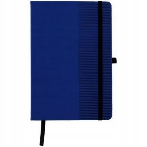 NOTEBOOK Notatnik A5 niebieski z gumką 80 str.